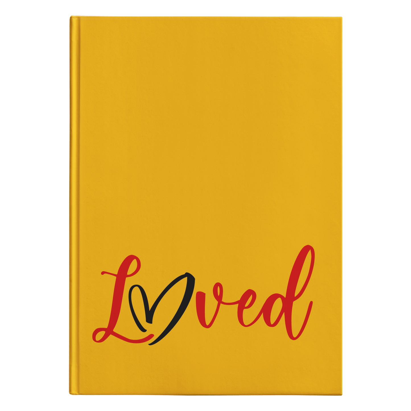 Loved [Orange Design] - Hardcover Journal