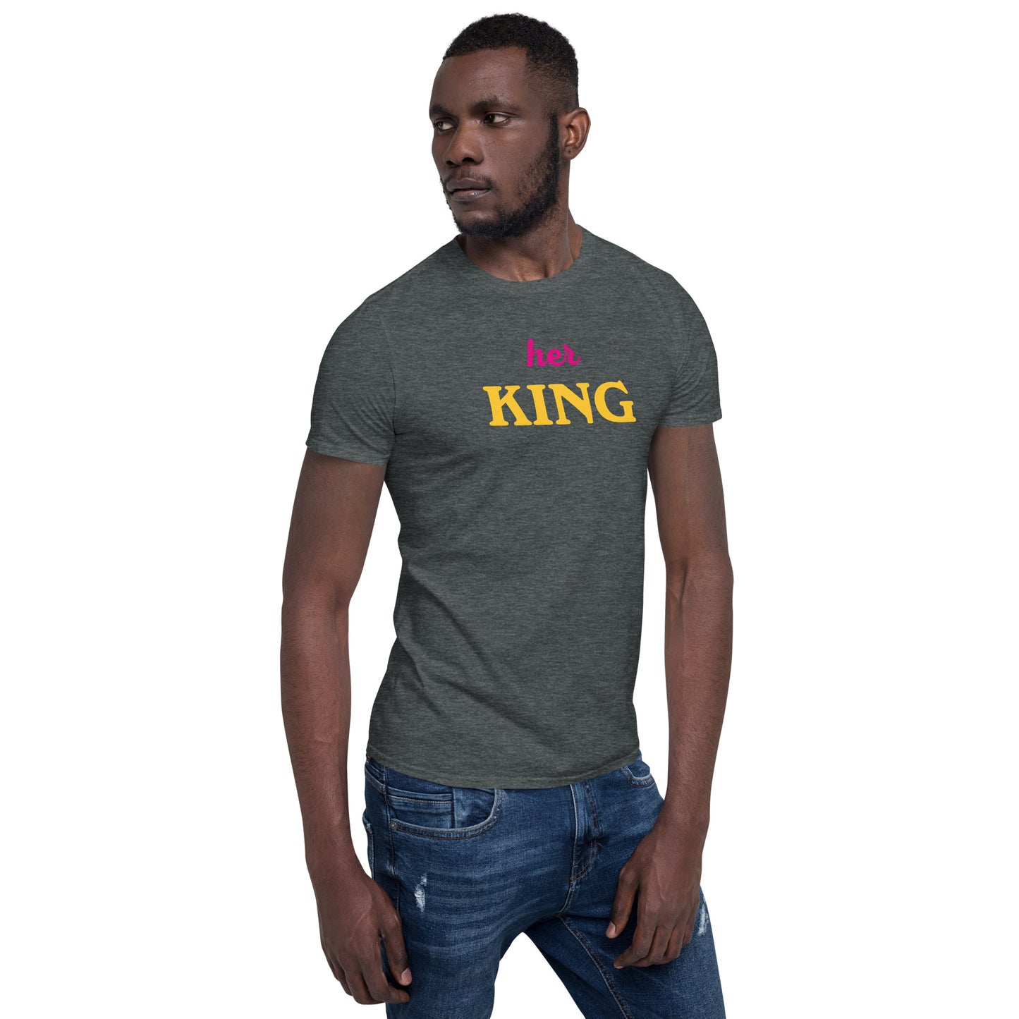 Her King Softstyle T-Shirt heather left