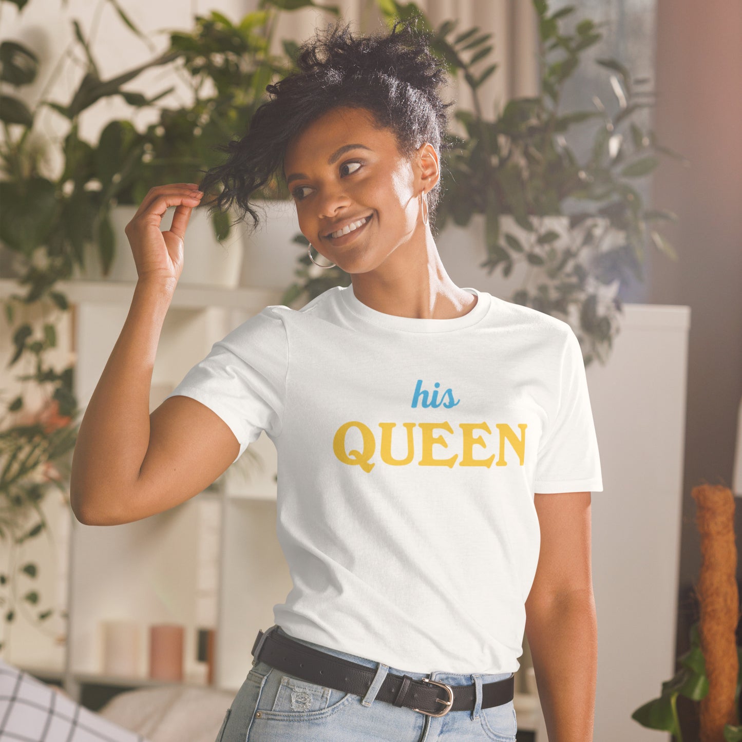 His Queen Softstyle T-Shirt white